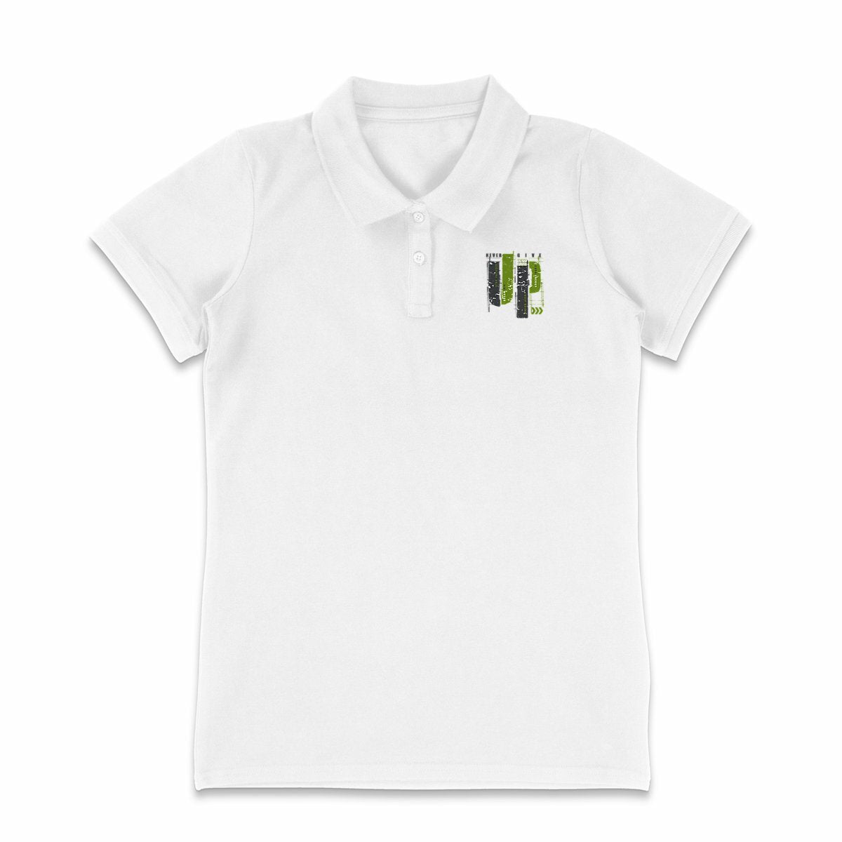 Polo Léger Femme : Élégance en Gris et Vert Olive - face_0