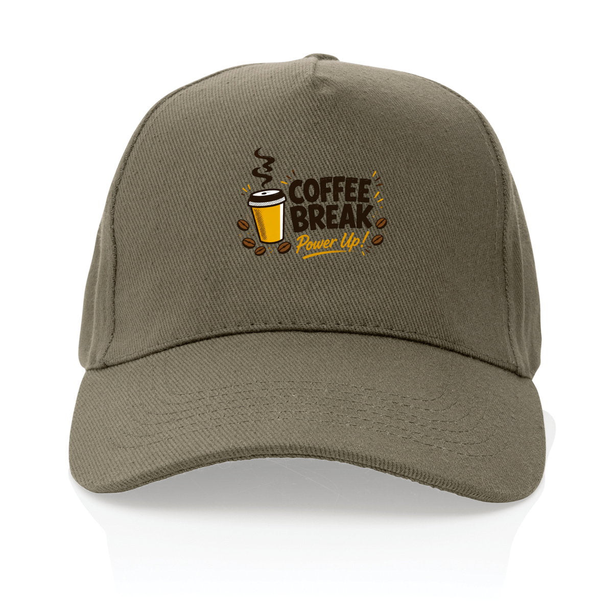 Casquette 100% recyclée - Pause café - face_0