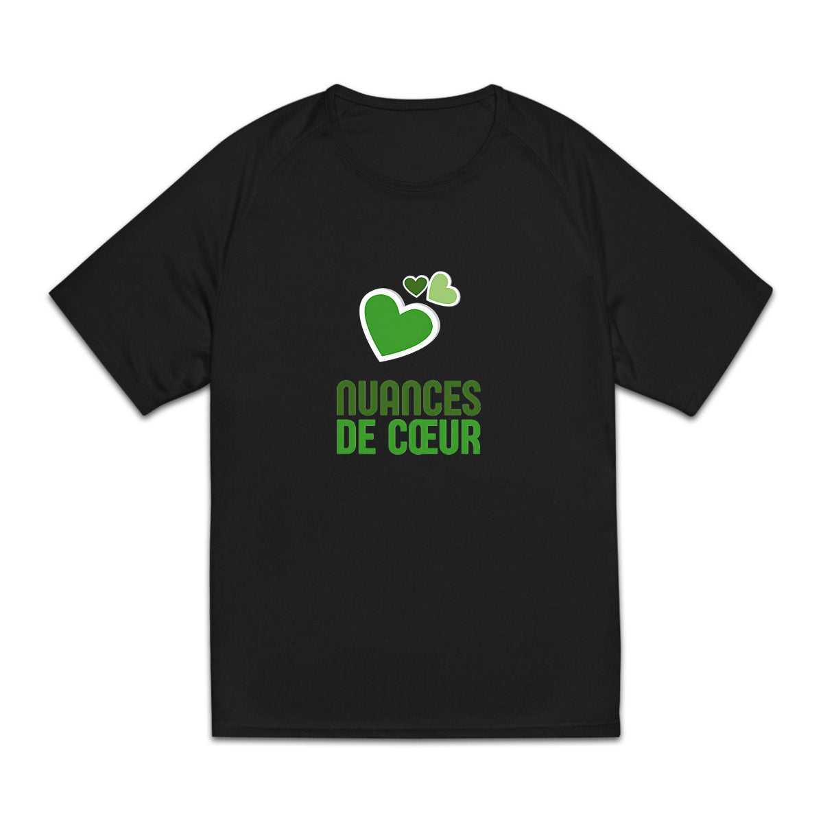 T-shirt de sport recyclé pour homme - Éclats de vert rafraîchissants - face_4