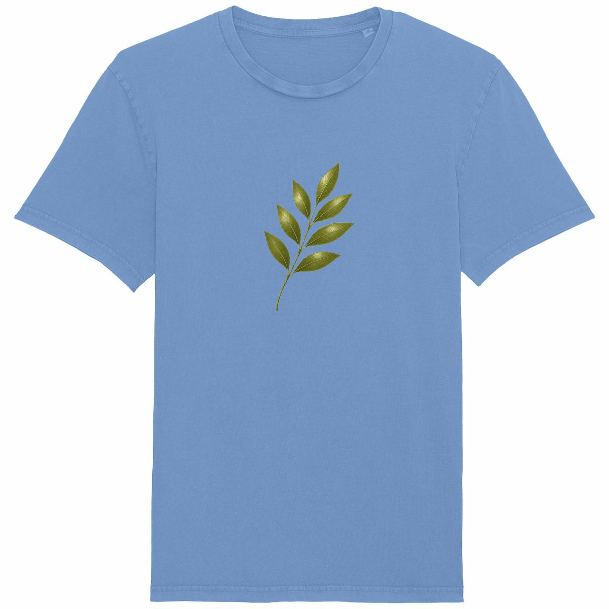 T-shirt Unisexe Vintage : Éloge à la Fragilité de la Nature - face_bleu
