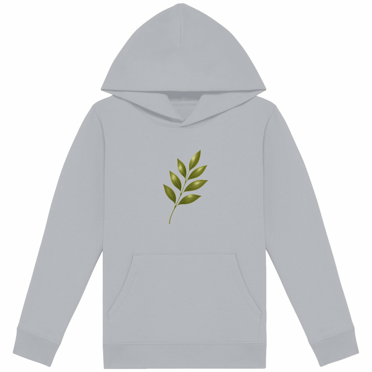 Sweat à capuche Léger Enfant : Nature Fragile en Design - face_gris
