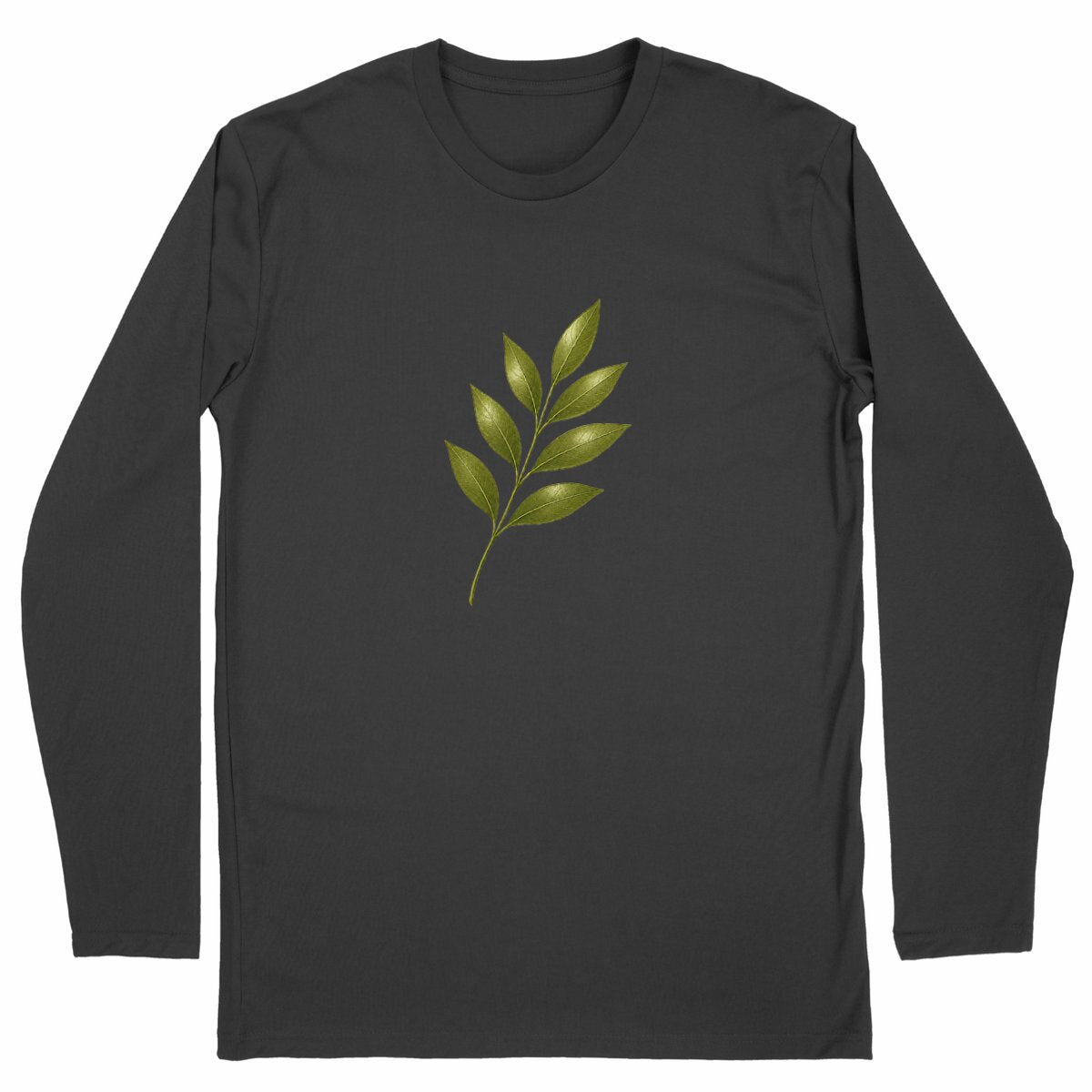 T-shirt Homme classique manches longues - Évoquez la fragilité de la nature - face_noir