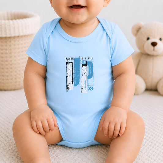 Body bébé - Amour et Détermination en Bleu