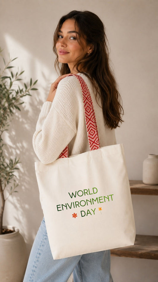 Totebag ethnique - Célébrez la Journée mondiale de l'environnement