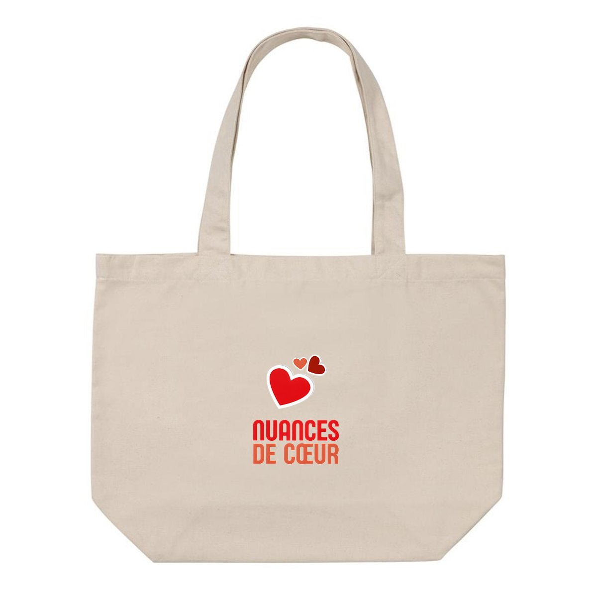 Shopping bag : Nuances de coeurs rouges pour un style unique - face_0