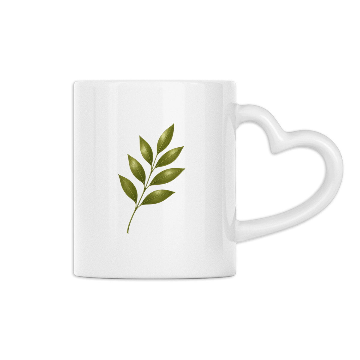 Mug à anse en forme de coeur : Évoquez la fragilité de la nature - face_0