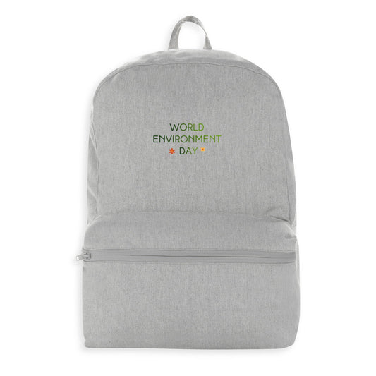 Sac à dos 100 % recyclé pour la Journée Mondiale de l'Environnement - face_0