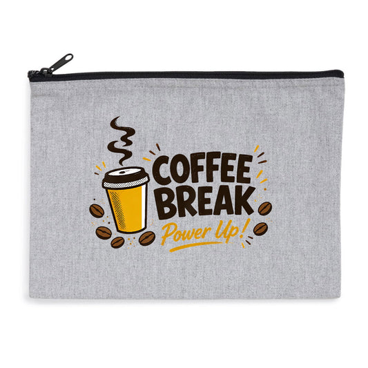 Pochette zippée - Pause café - face_0