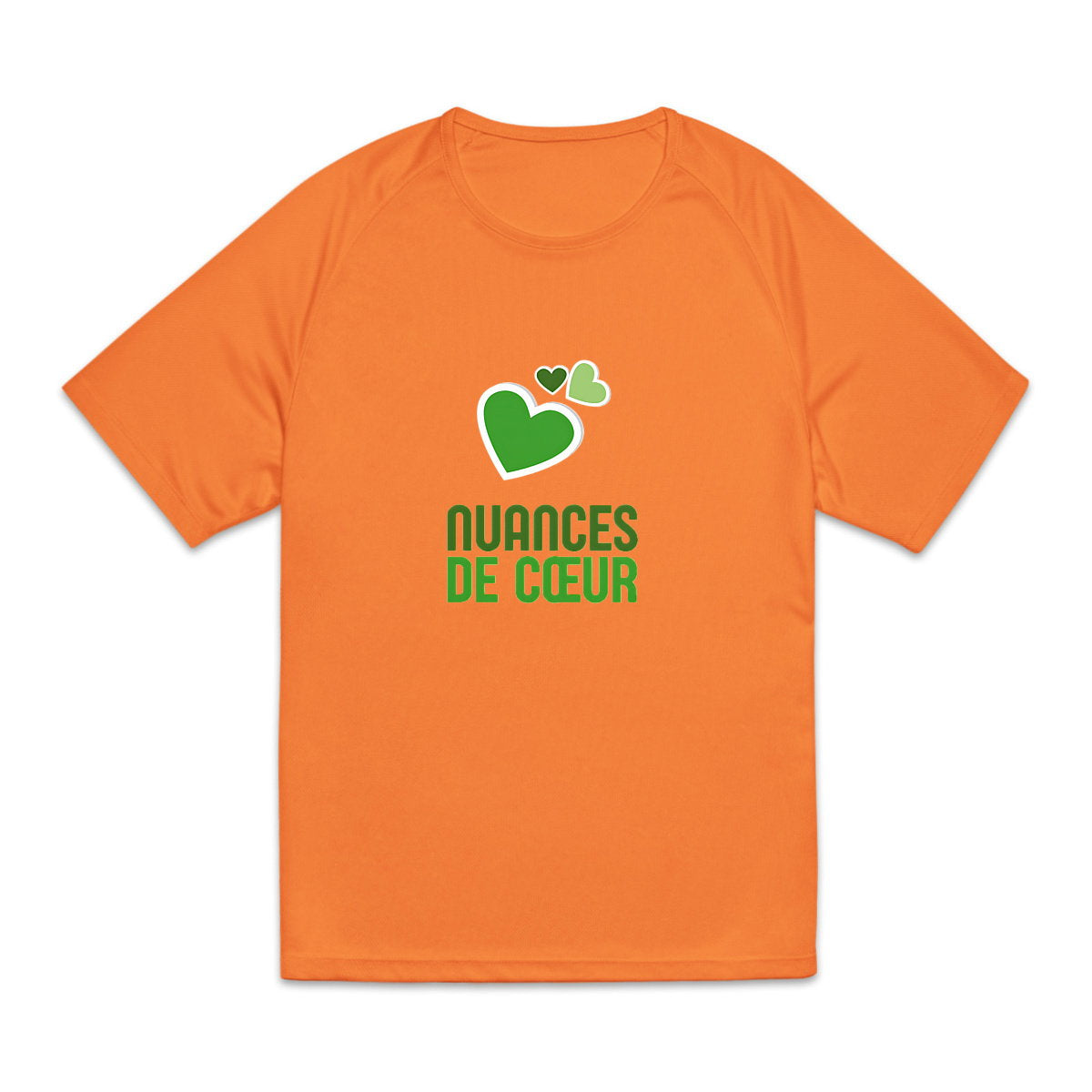 T-shirt de sport recyclé pour homme - Éclats de vert rafraîchissants - face_0