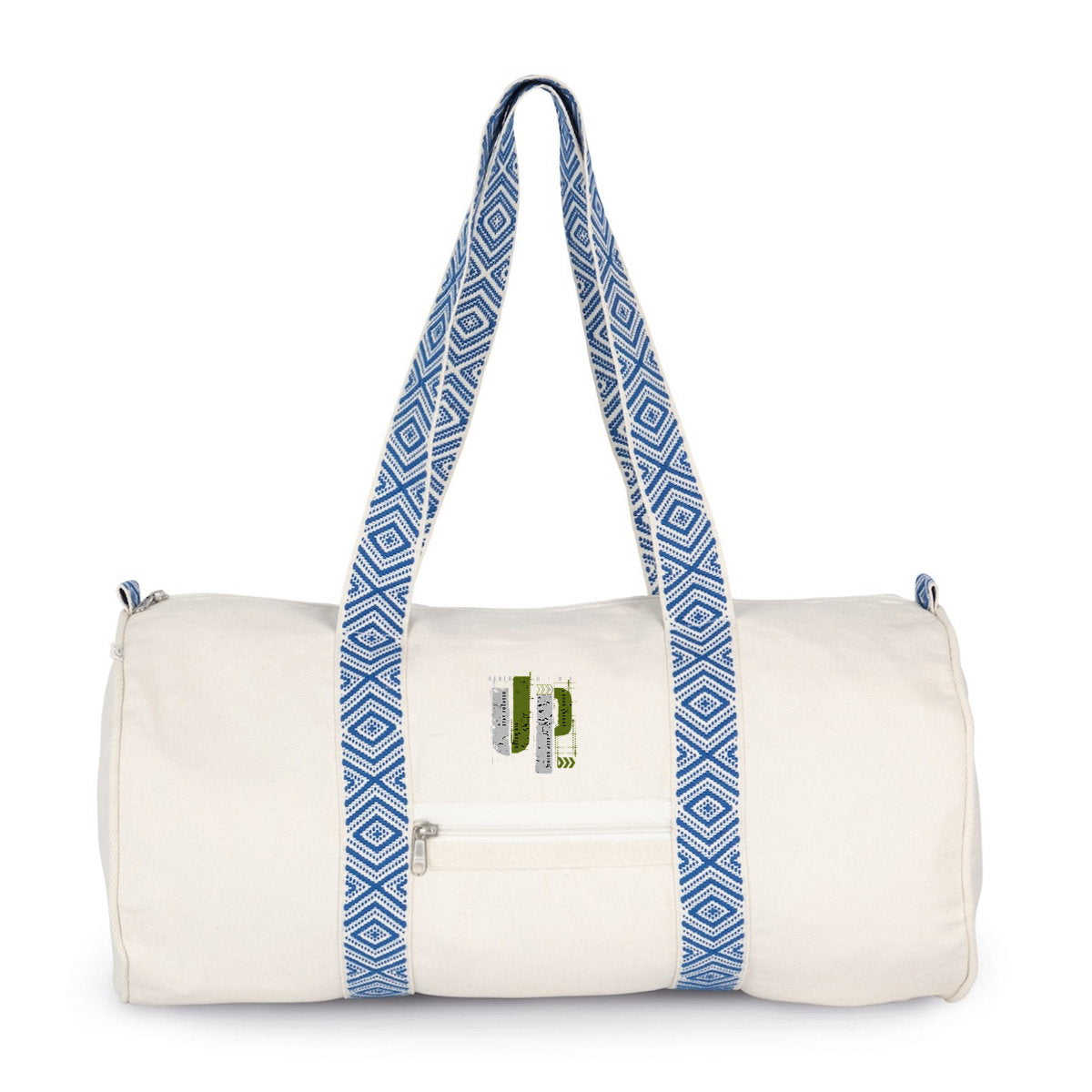 Sac Polochon : Élégance en Gris et Vert Olive - face_0