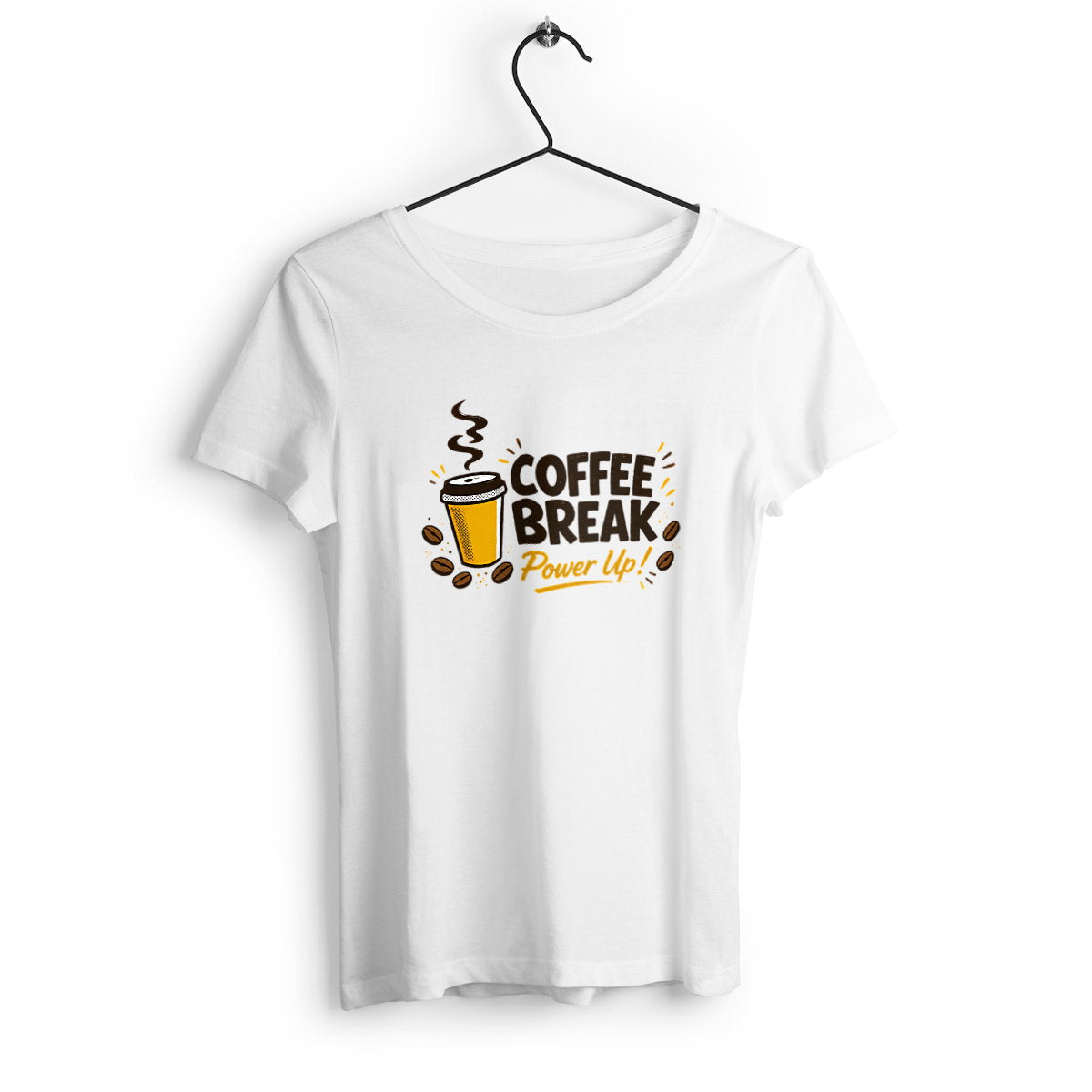 T-shirt Femme Epais - Pause café - face_0