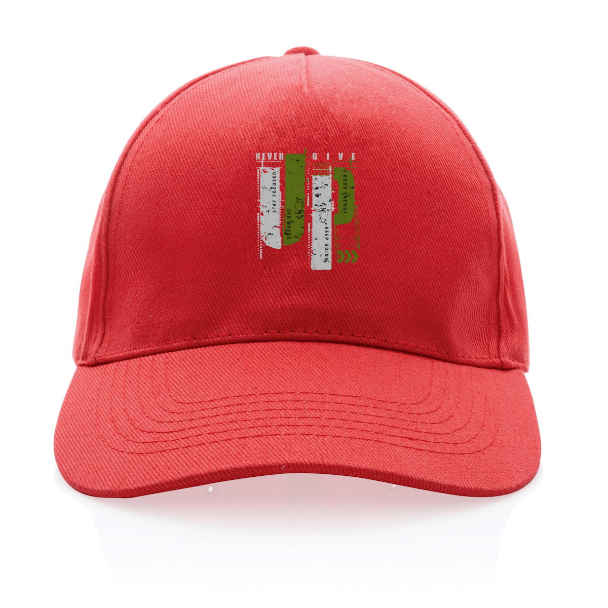 Casquette 100% recyclée : Élégance en gris vert olive - face_0