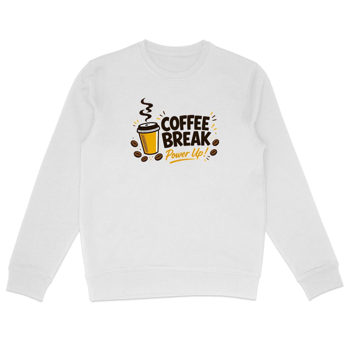 Sweat-shirt Léger Unisexe - Pause café - face_0