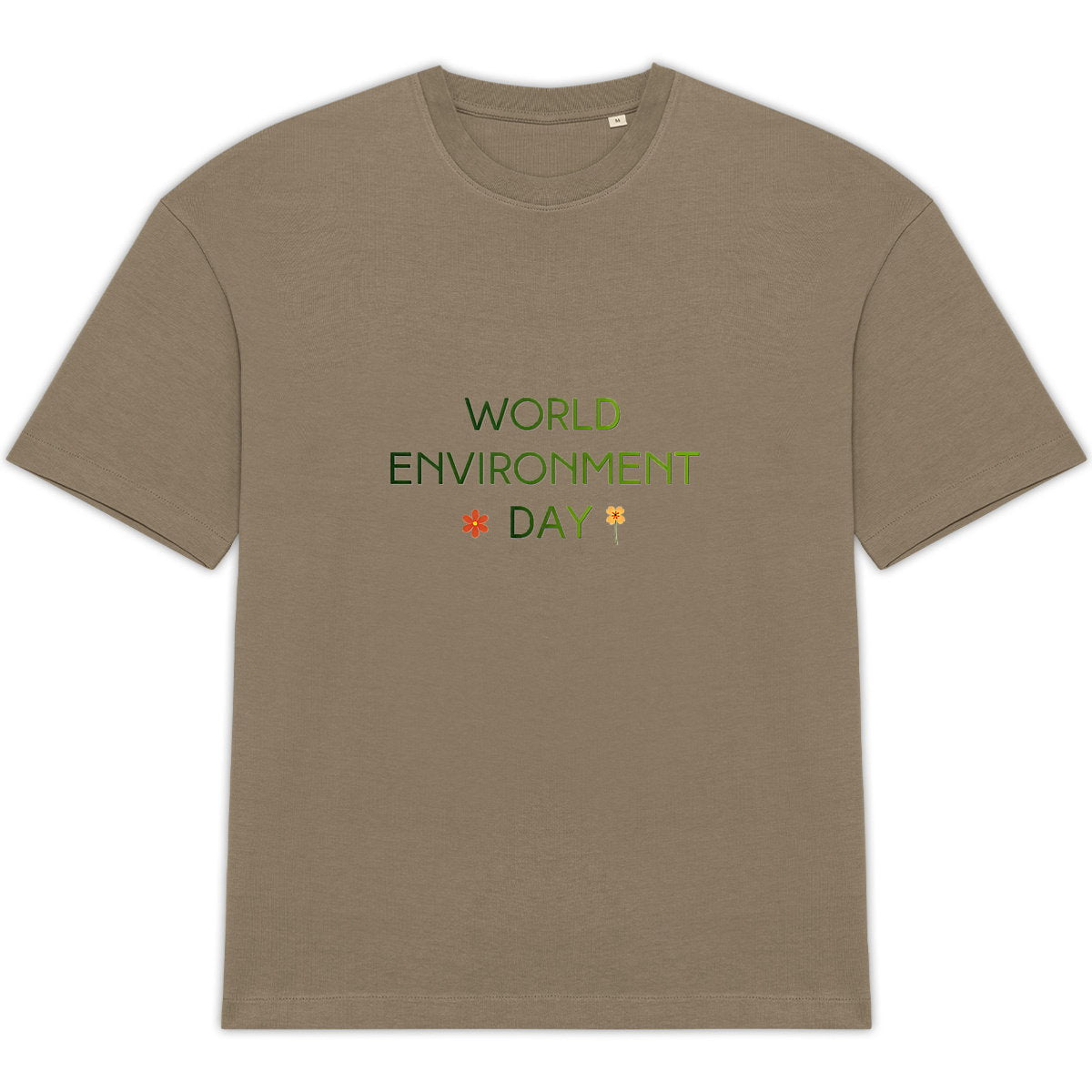 T-shirt Unisexe Oversized - Célébrez la Journée Mondiale de l'Environnement - face_0