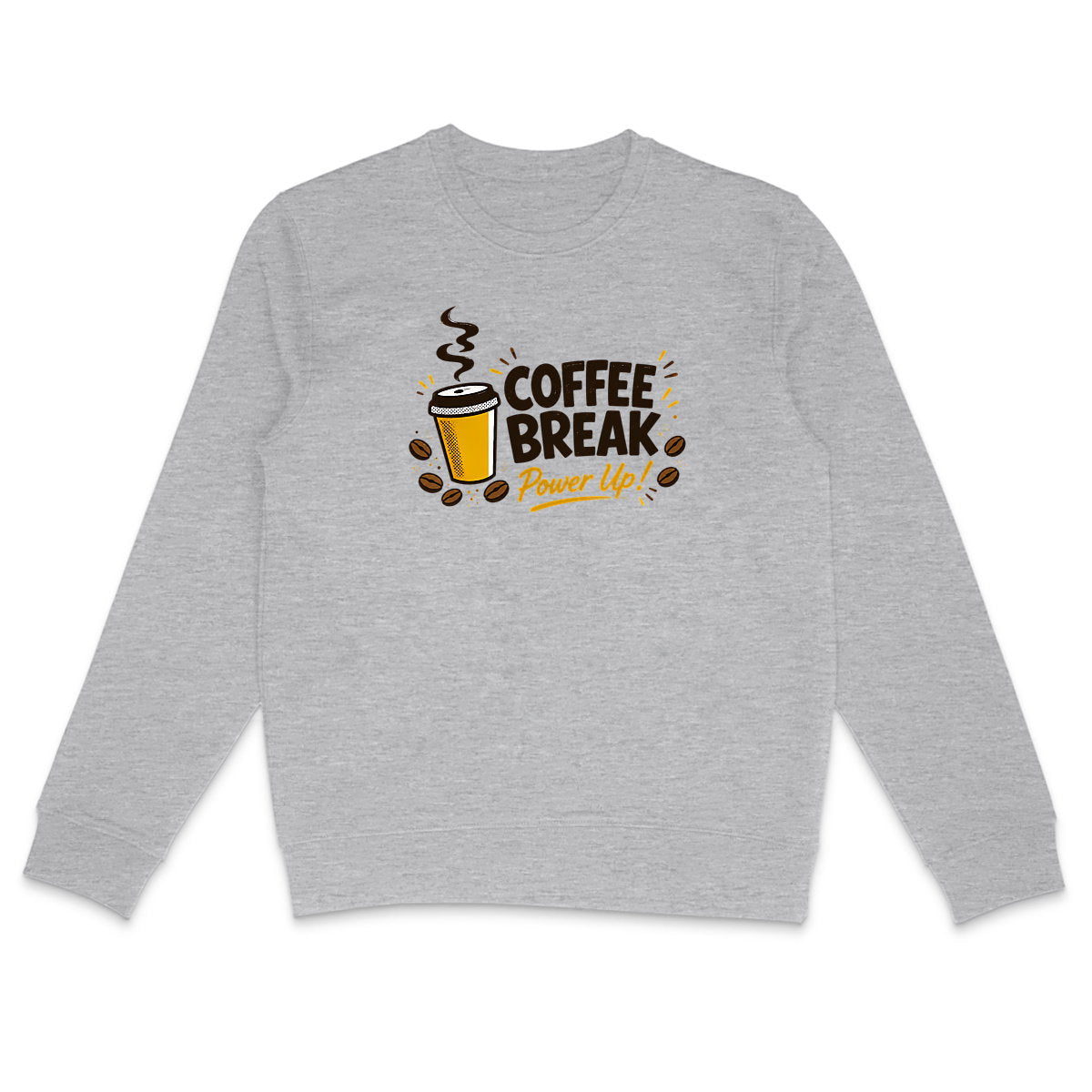 Sweat-shirt Léger Unisexe - Pause café - face_1