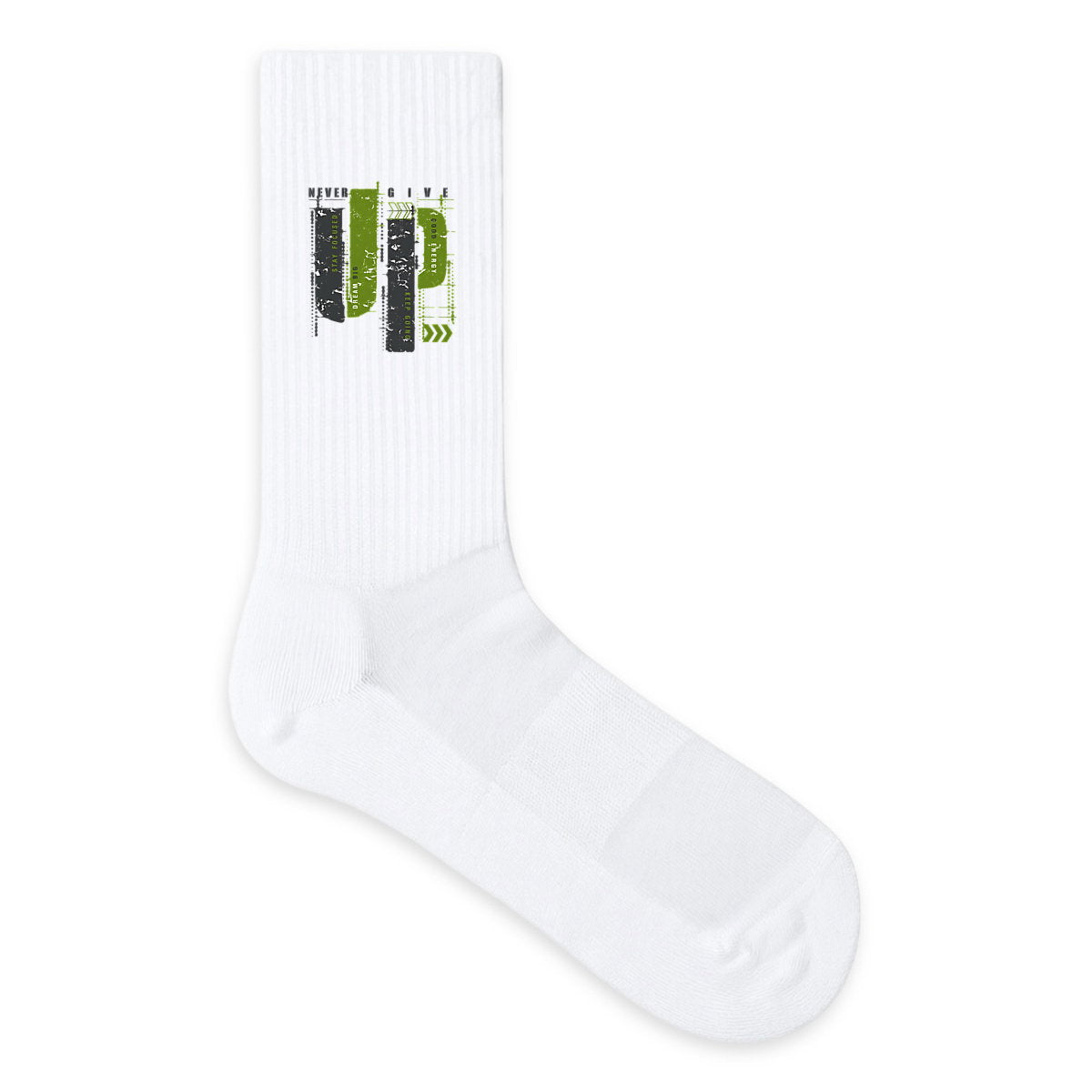 Chaussettes Élégantes en Gris et Vert Olive - face_1