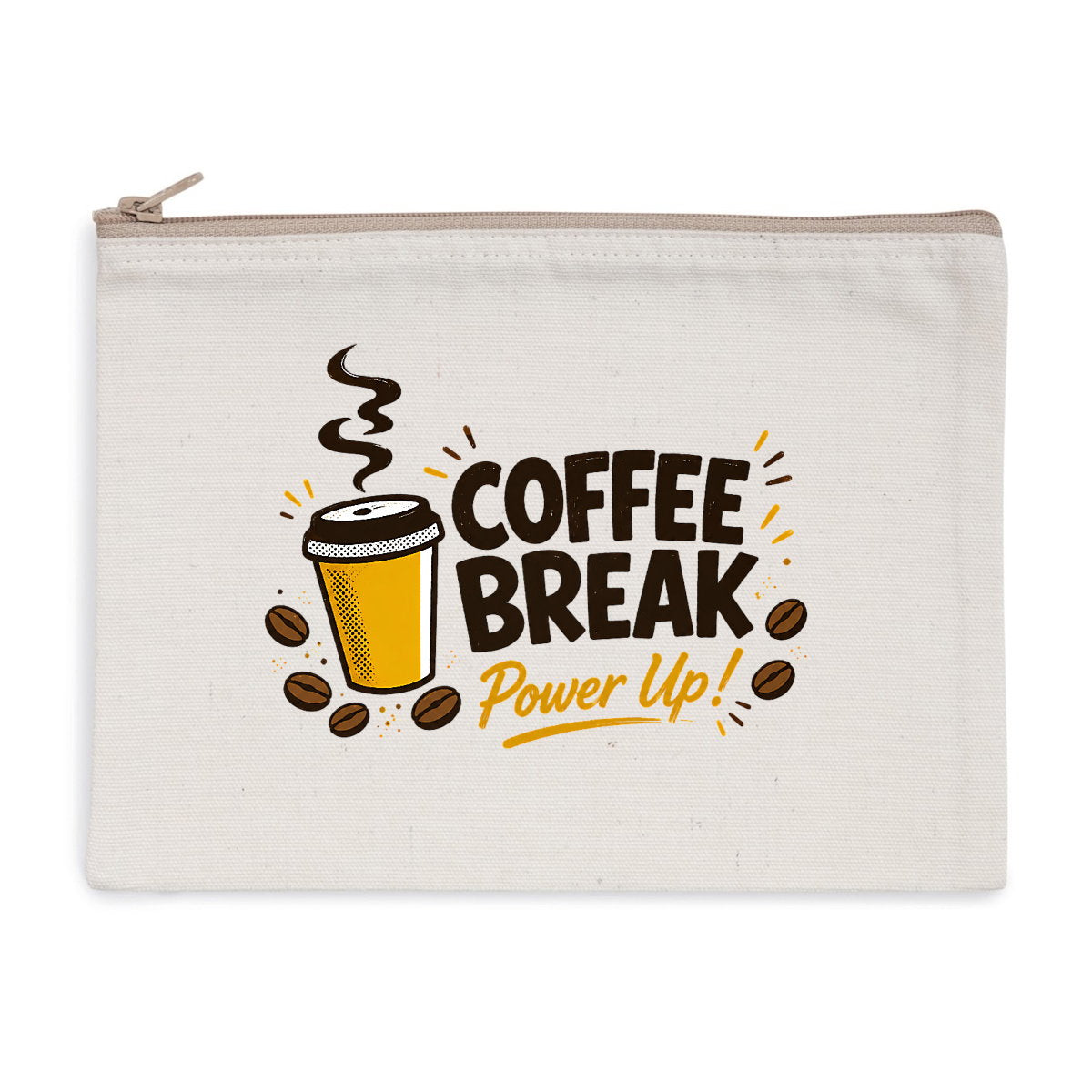 Pochette zippée - Pause café - face_1