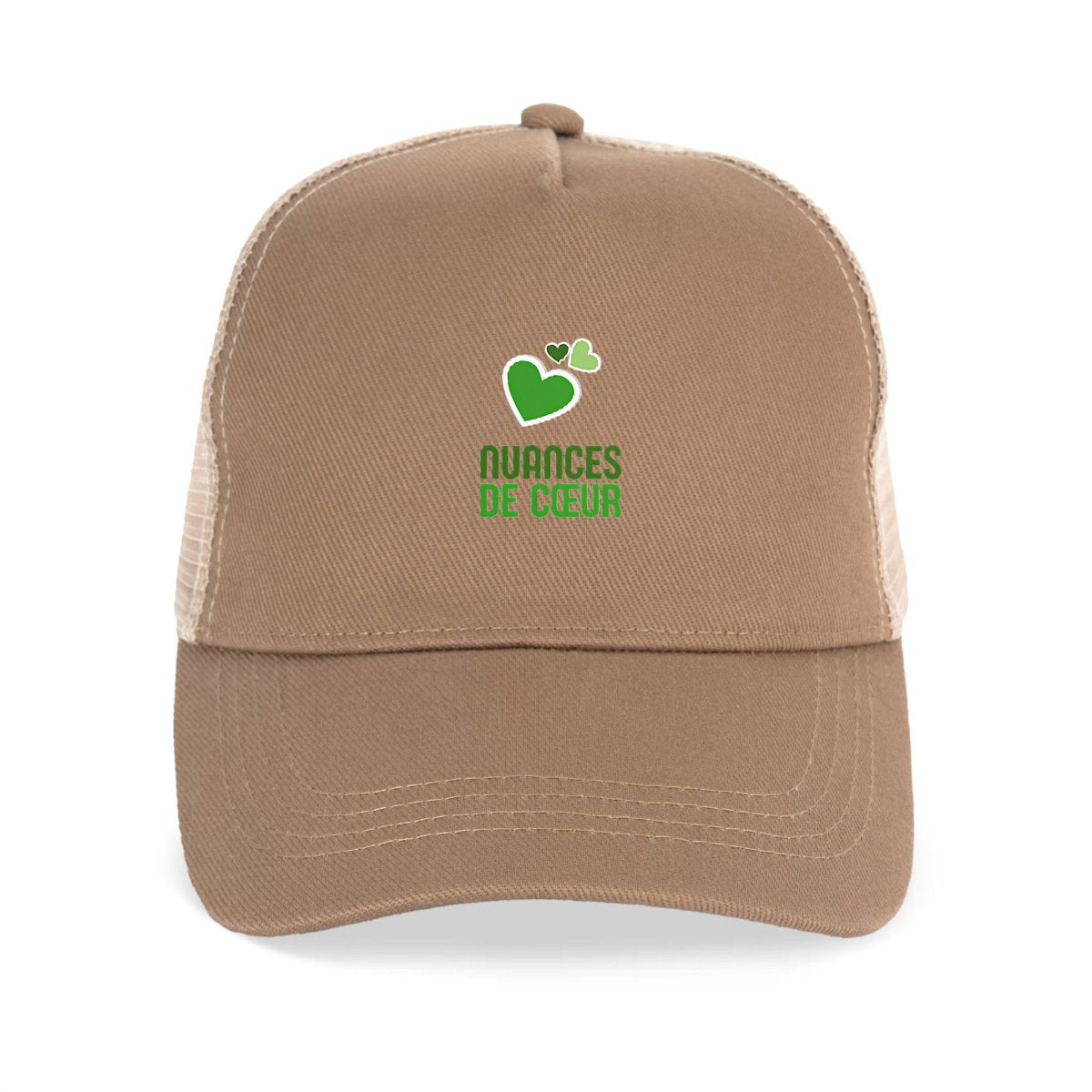 Casquette Trucker écoresponsable : Nuances de Vert Élégantes - face_1