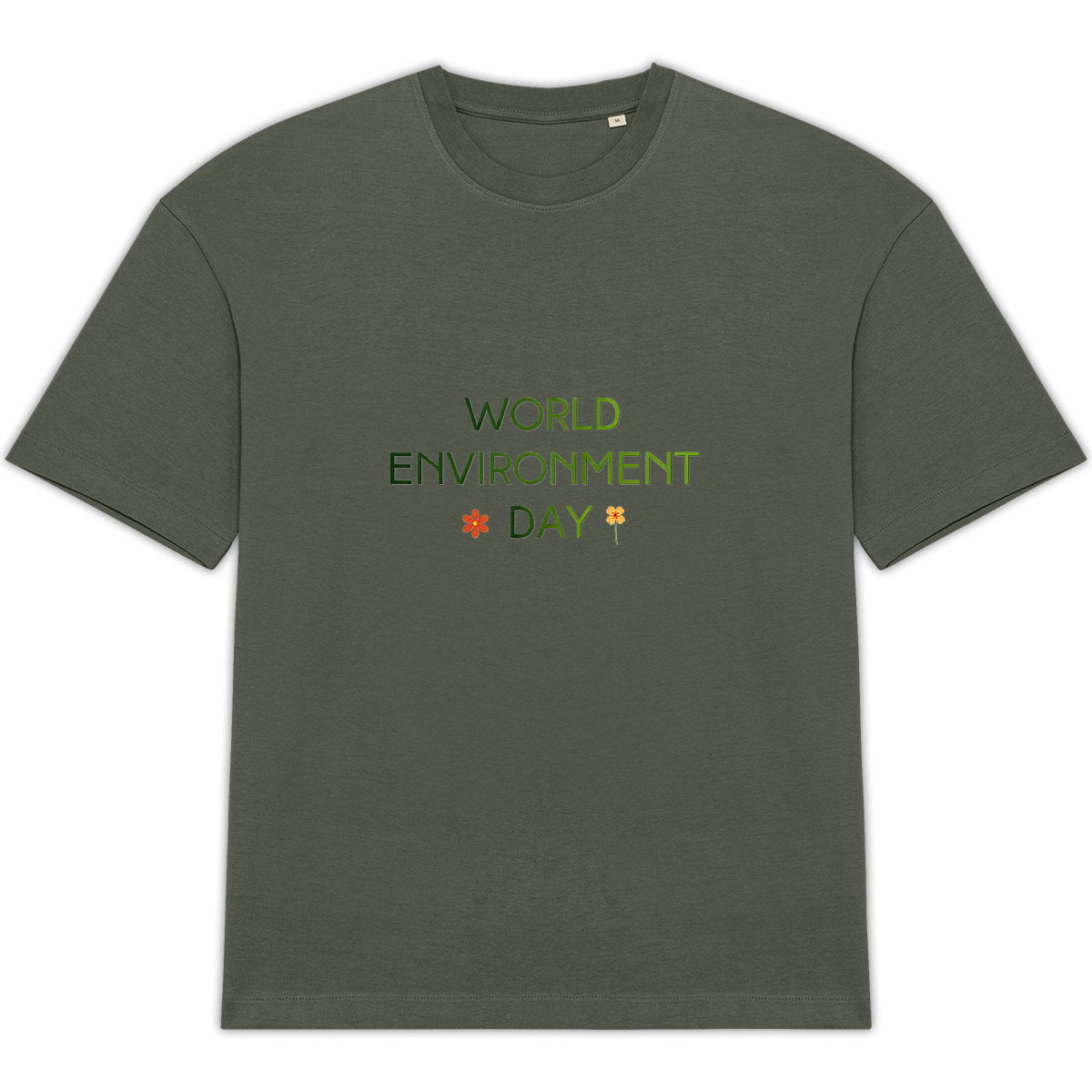 T-shirt Unisexe Oversized - Célébrez la Journée Mondiale de l'Environnement - face_1