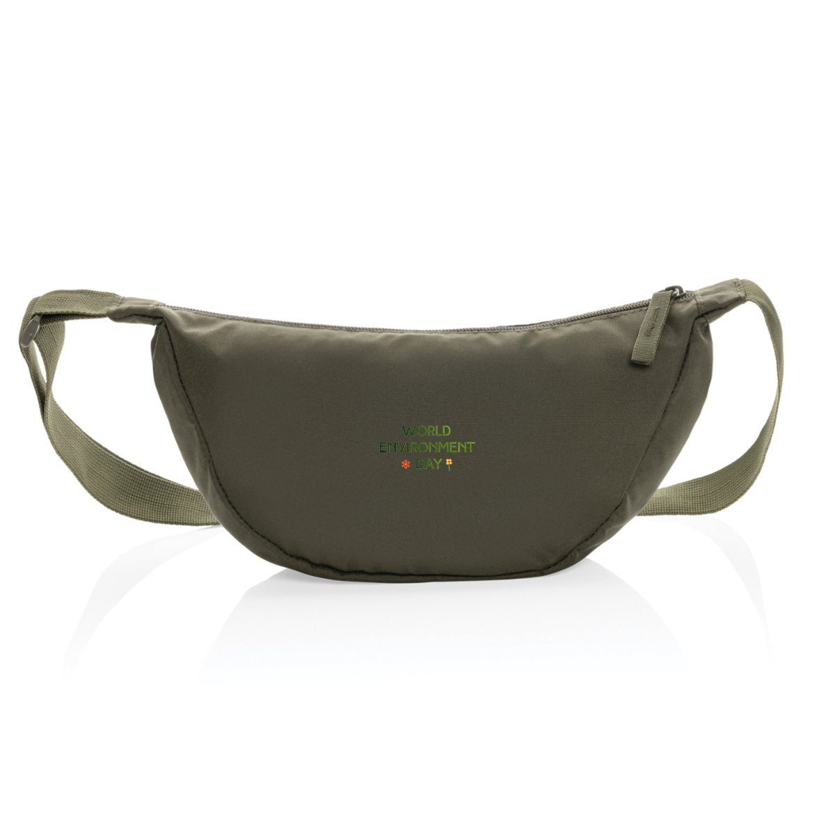 Sac banane en polyester recyclé pour la Journée mondiale de l'environnement - face_1