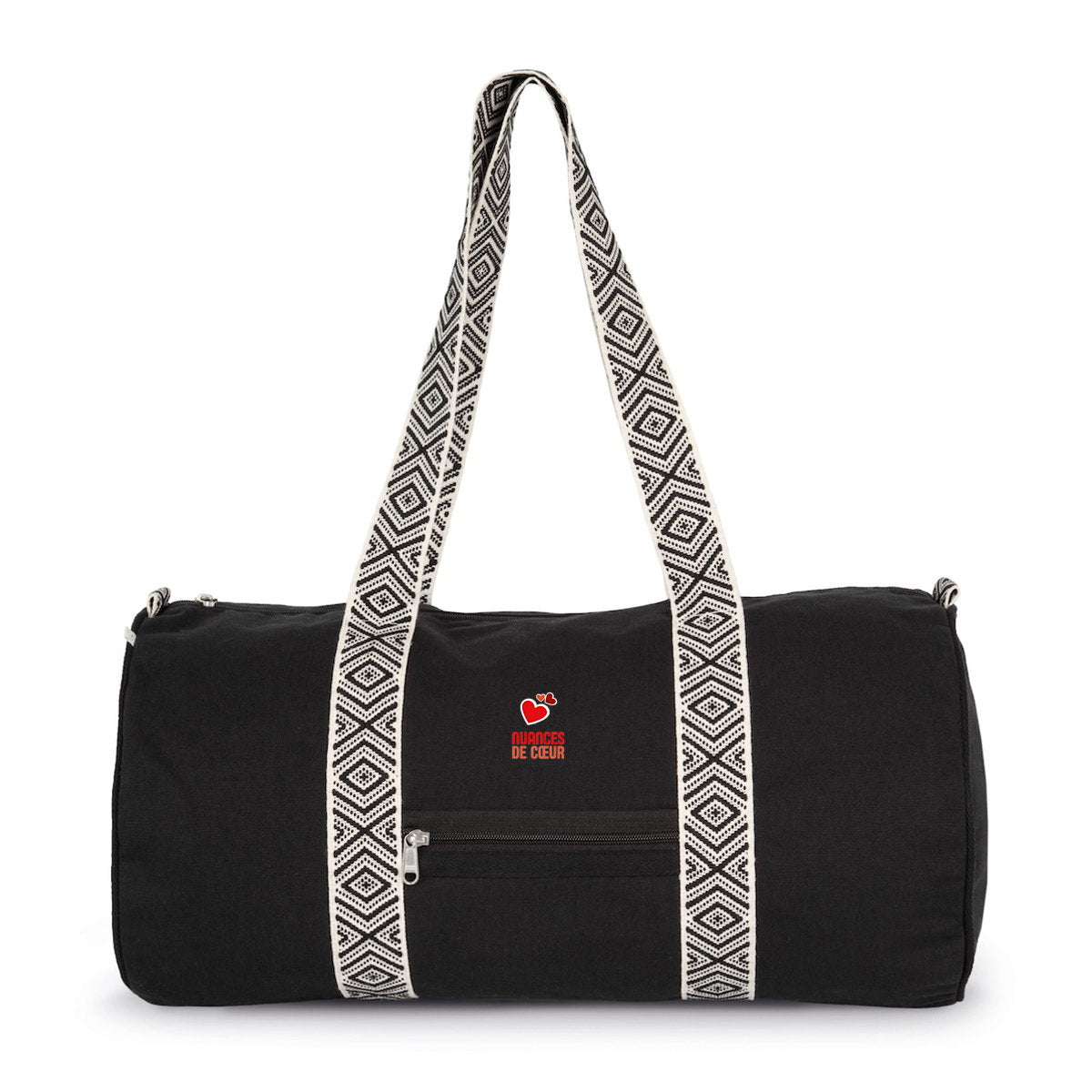 Sac Polochon - Nuances de Coeurs Rouges pour un Style Passionné - face_1