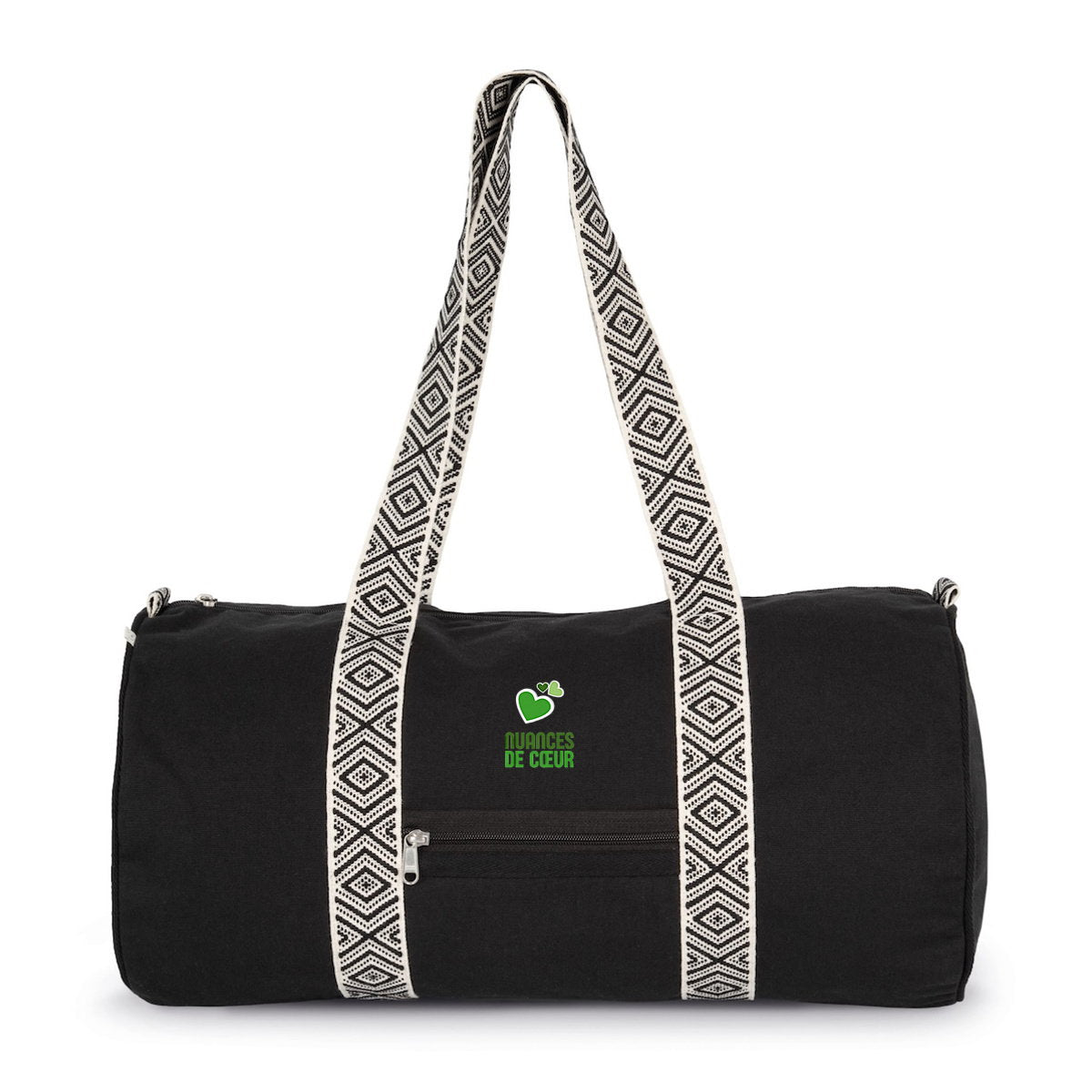 Sac Polochon - Éveillez votre cœur avec des nuances de vert - face_1