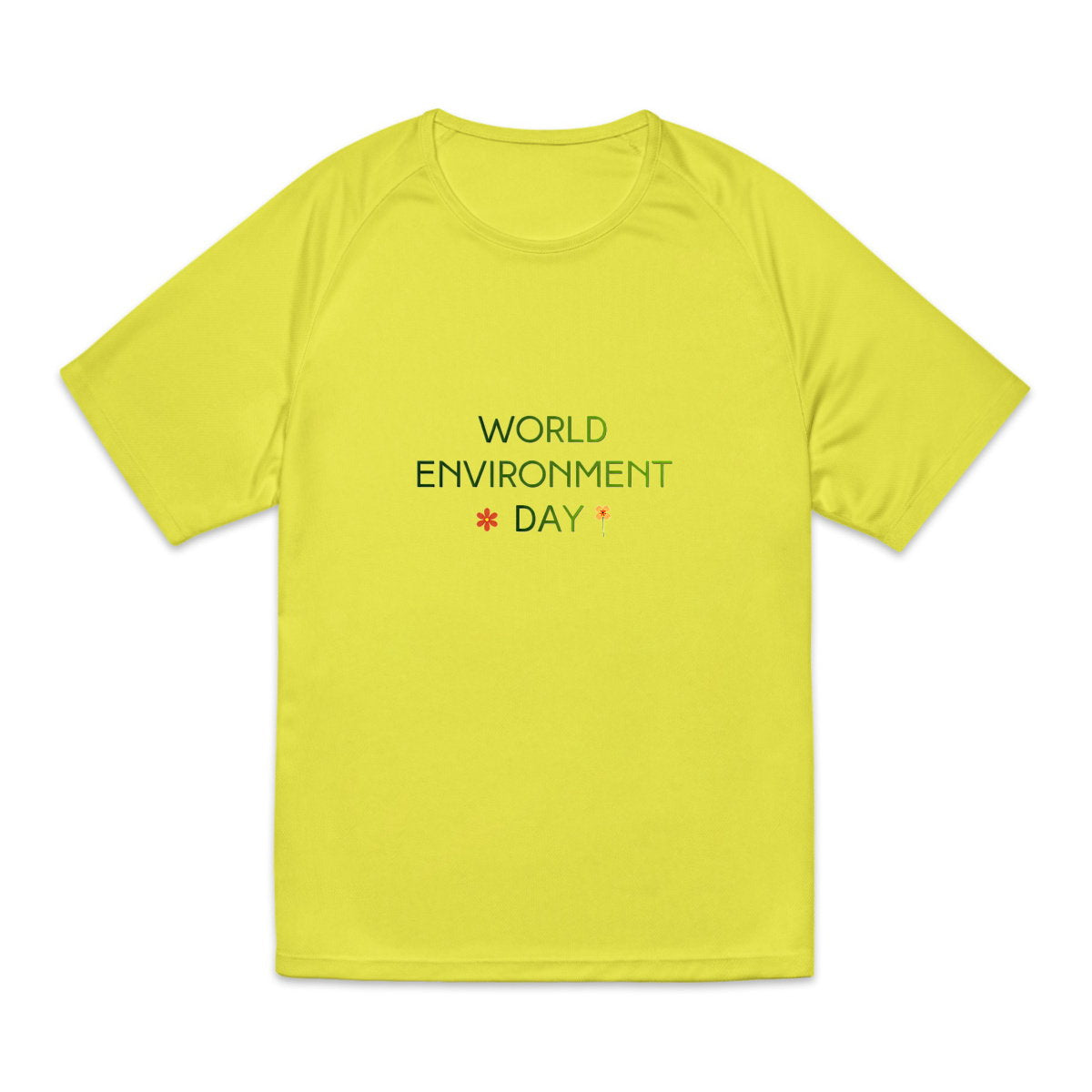 T-shirt de sport recyclé pour homme - Célébrez la Journée de l'Environnement - face_1