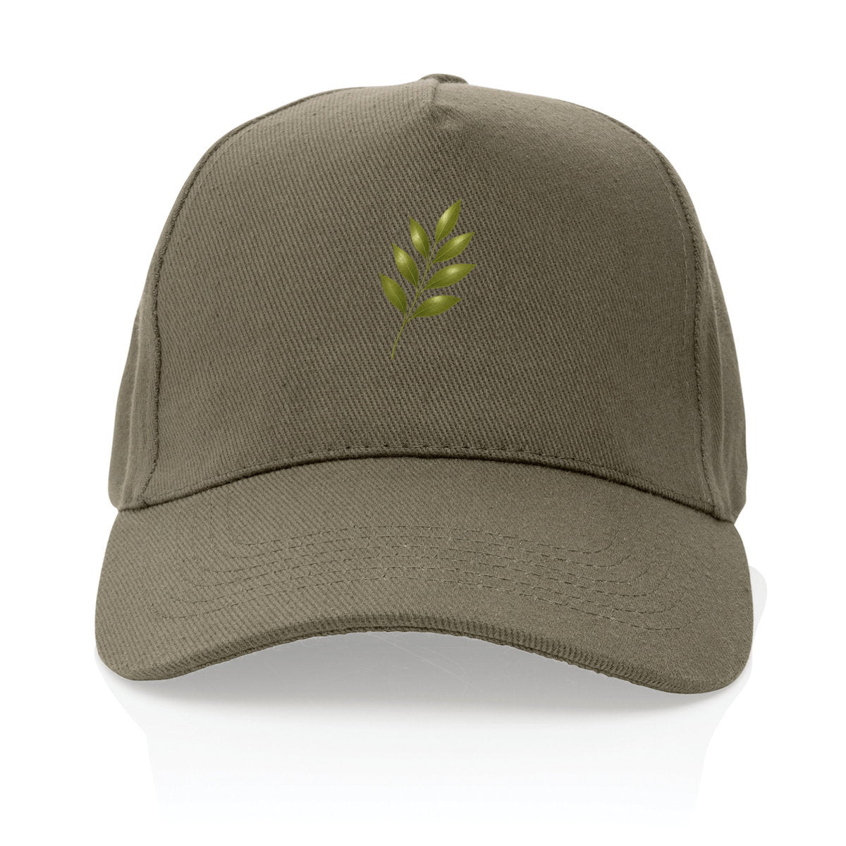 Casquette 100% recyclée : Élégance Naturelle avec Feuilles Vertes - face_2