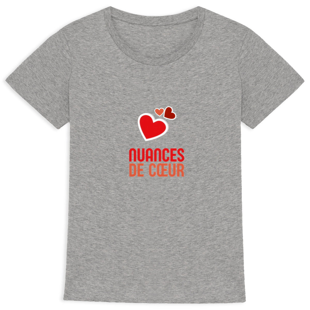 T-shirt Femme Epais : Amour en Nuances de Coeurs Rouges - face_2