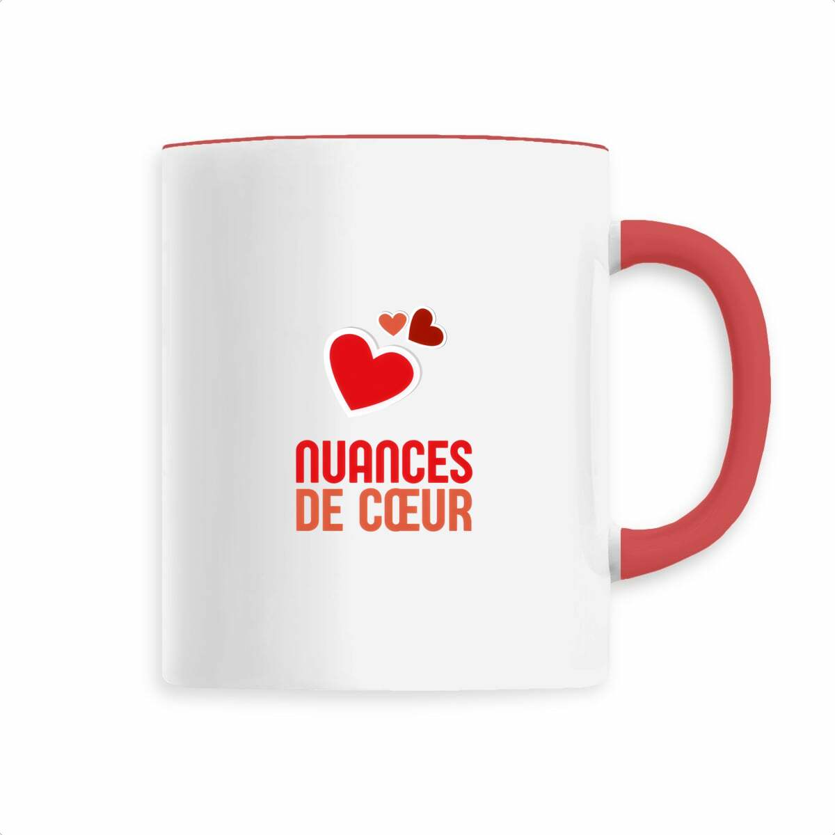 Mug céramique - Nuances de coeurs rouges pour des moments tendres - face_2