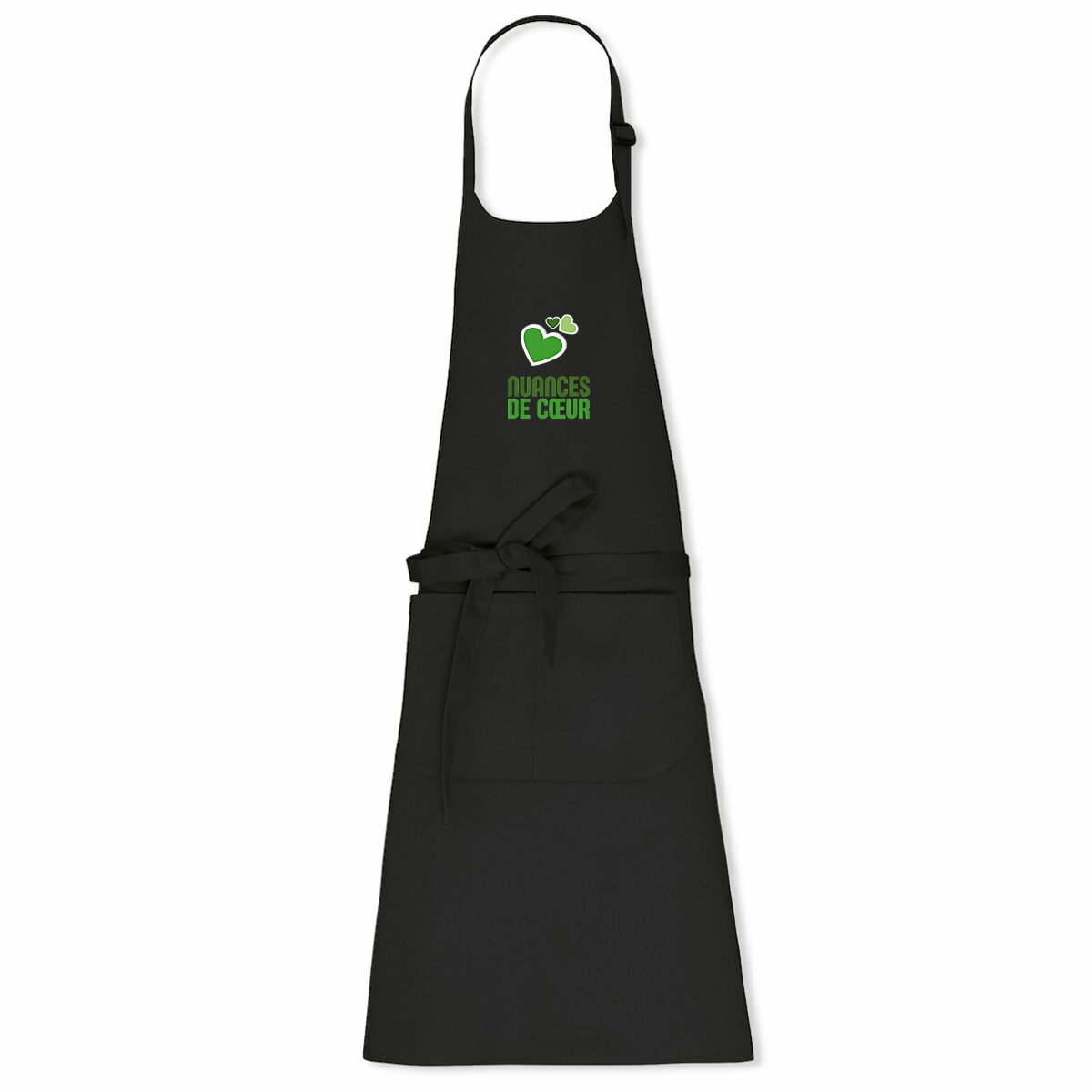 Tablier - Nuances de coeurs verts pour une cuisine stylée - face_2