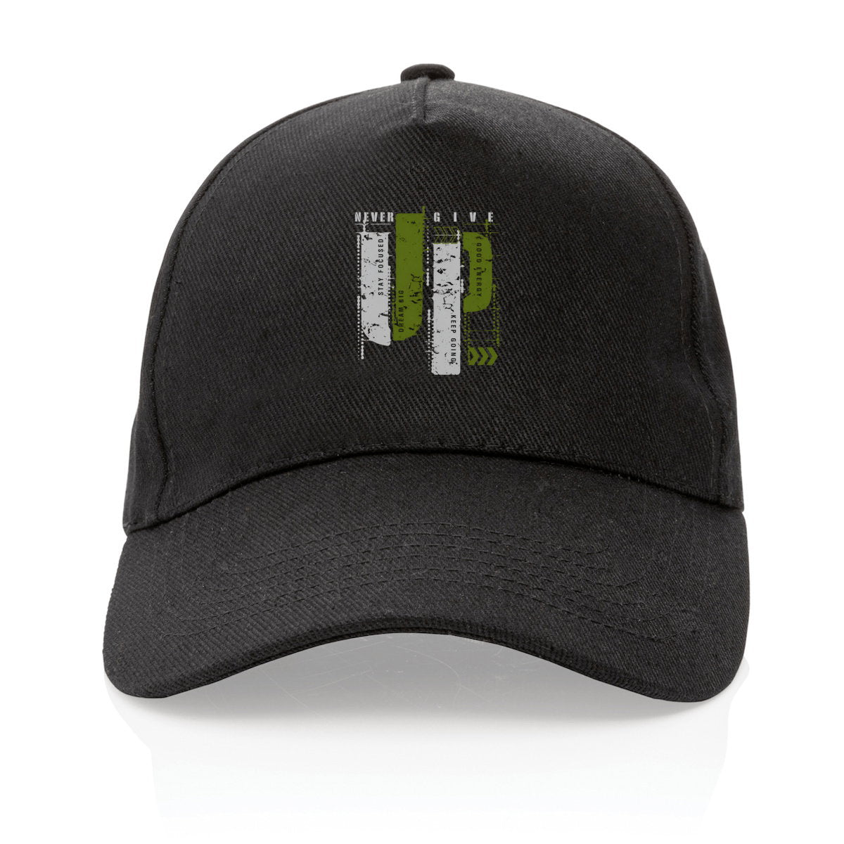 Casquette 100% recyclée : Élégance en gris vert olive - face_3