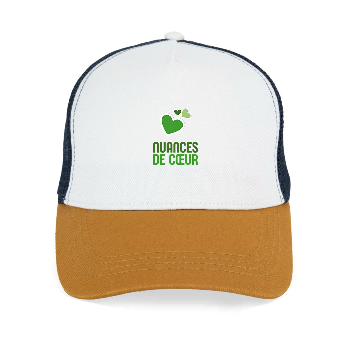 Casquette Trucker écoresponsable : Nuances de Vert Élégantes - face_3
