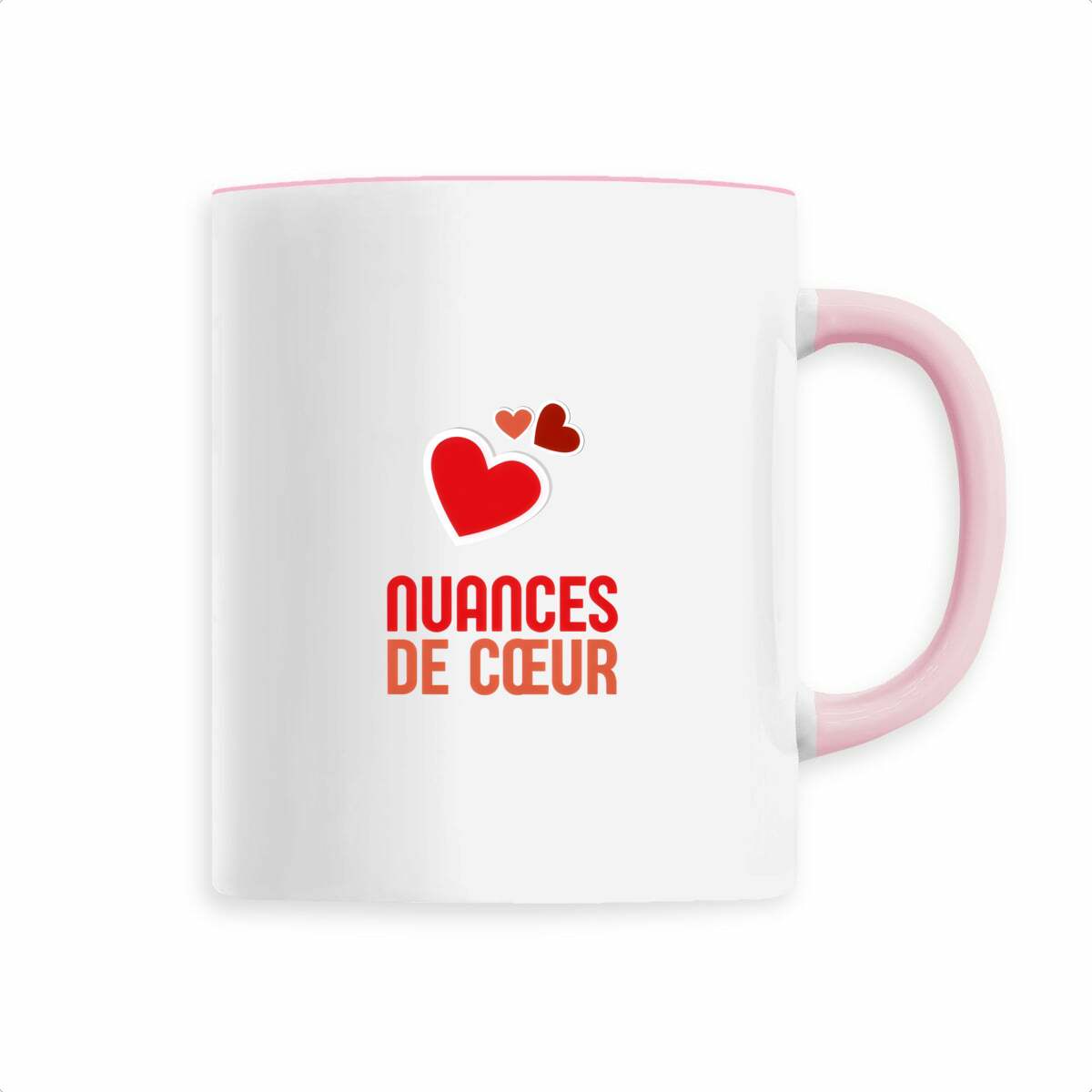 Mug céramique - Nuances de coeurs rouges pour des moments tendres - face_3
