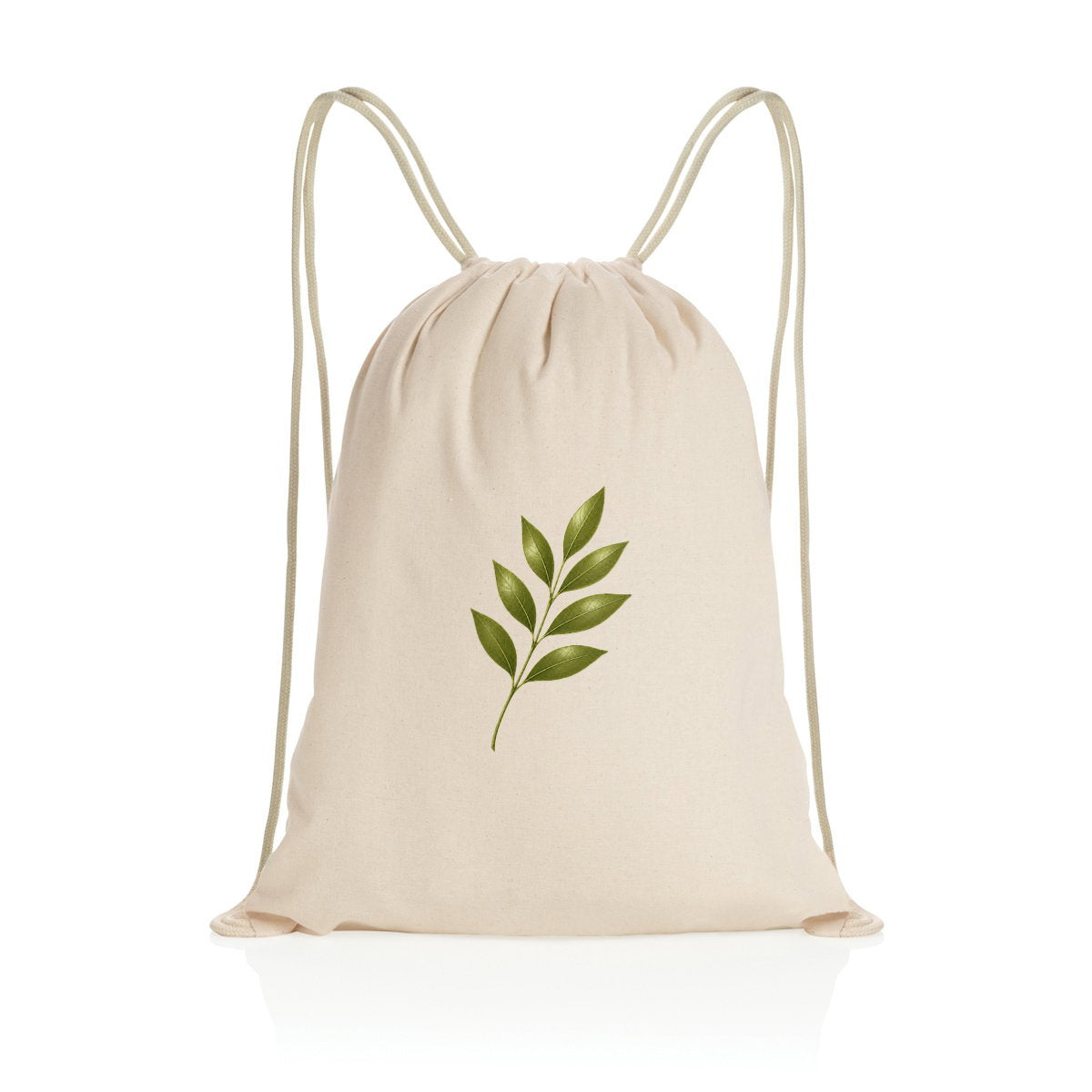 Sac à dos à cordelettes recyclé : Évoquez la fragilité de la nature - face_3
