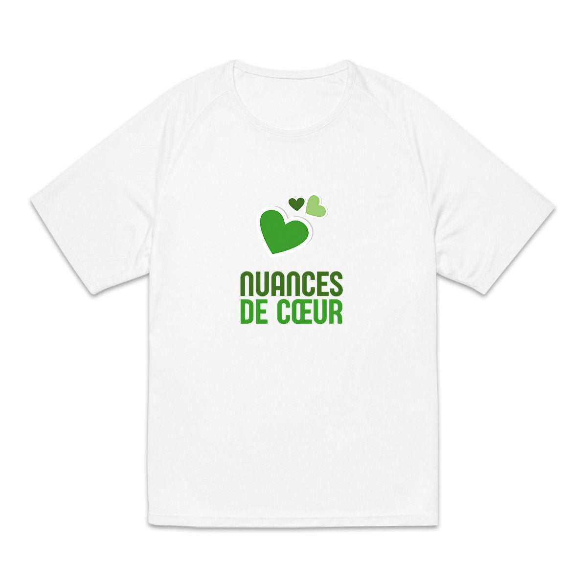 T-shirt de sport recyclé pour homme - Éclats de vert rafraîchissants - face_5