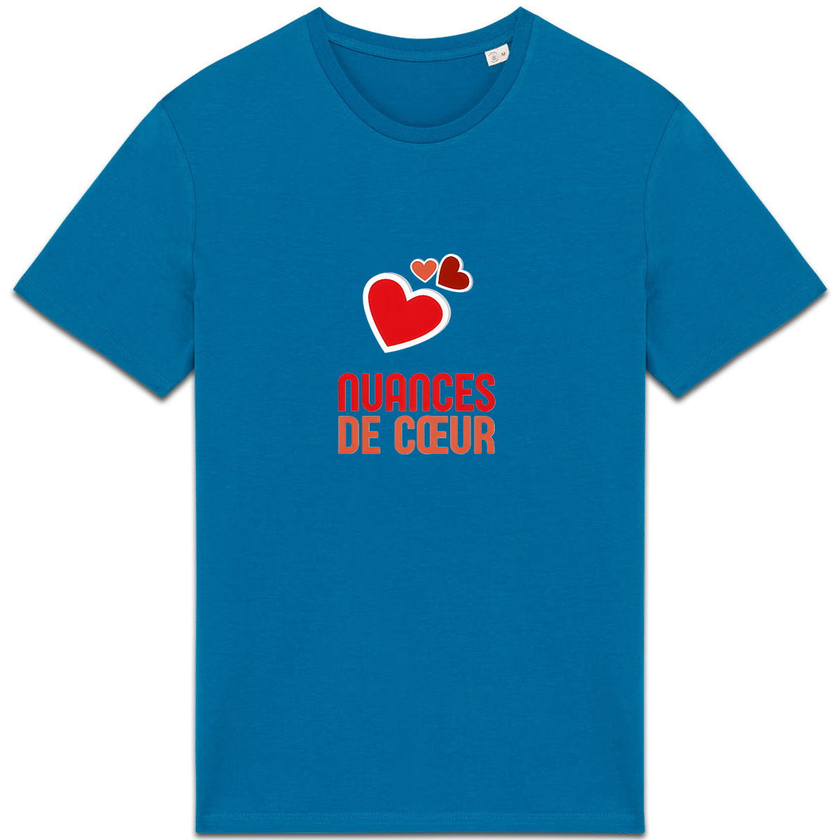 T-shirt Unisexe épais – Célébrez l'amour avec des coeurs rouges - face_5