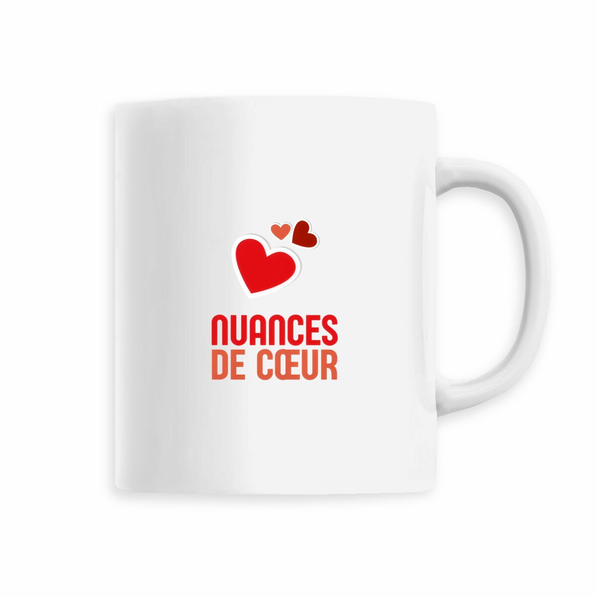 Mug céramique - Nuances de coeurs rouges pour des moments tendres - face_5