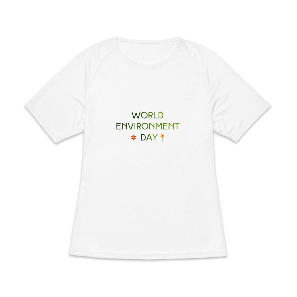 T-shirt de sport recyclé pour femme - Célébrez la Journée Mondiale de l'Environnement - face_5