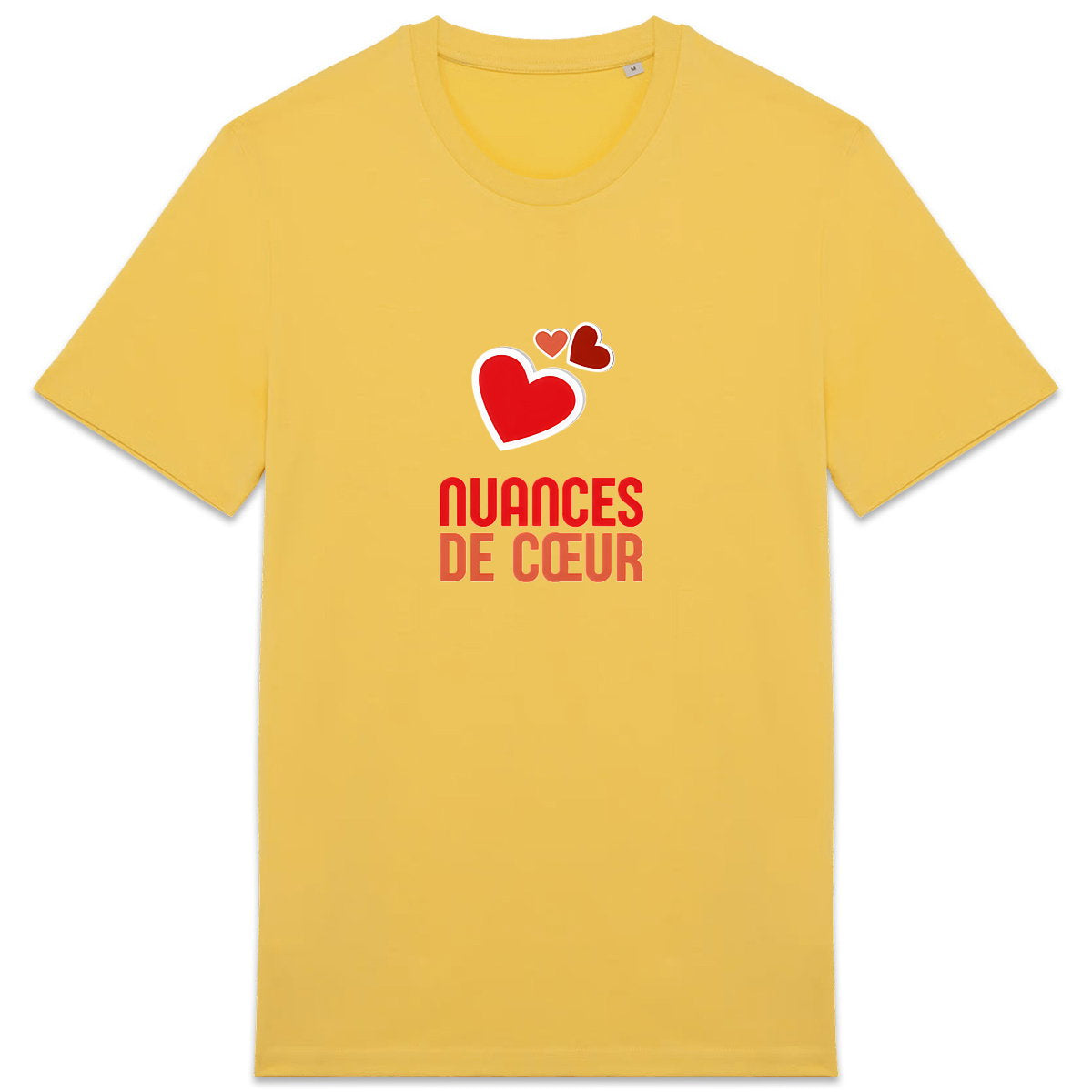 T-shirt Unisexe épais - Nuances de Coeurs Rouges - face_5