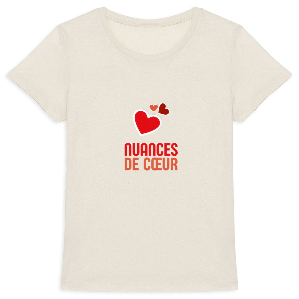 T-shirt Femme Epais : Amour en Nuances de Coeurs Rouges - face_5