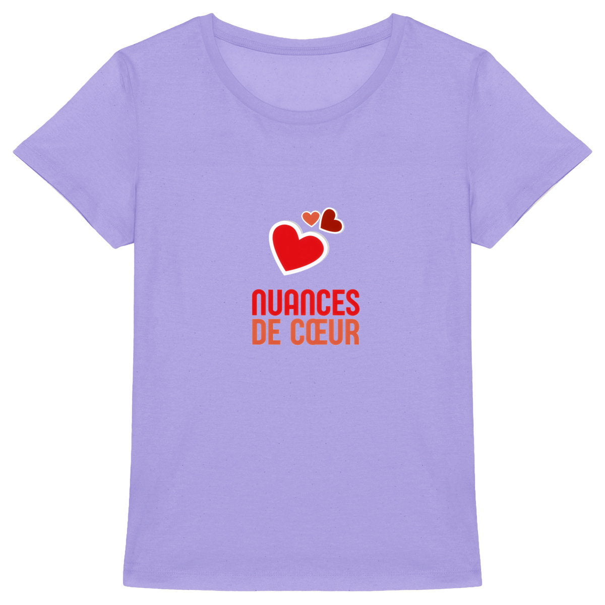 T-shirt Femme Epais : Amour en Nuances de Coeurs Rouges - face_6