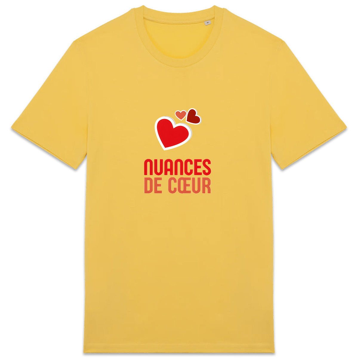 T-shirt Unisexe épais – Célébrez l'amour avec des coeurs rouges - face_6