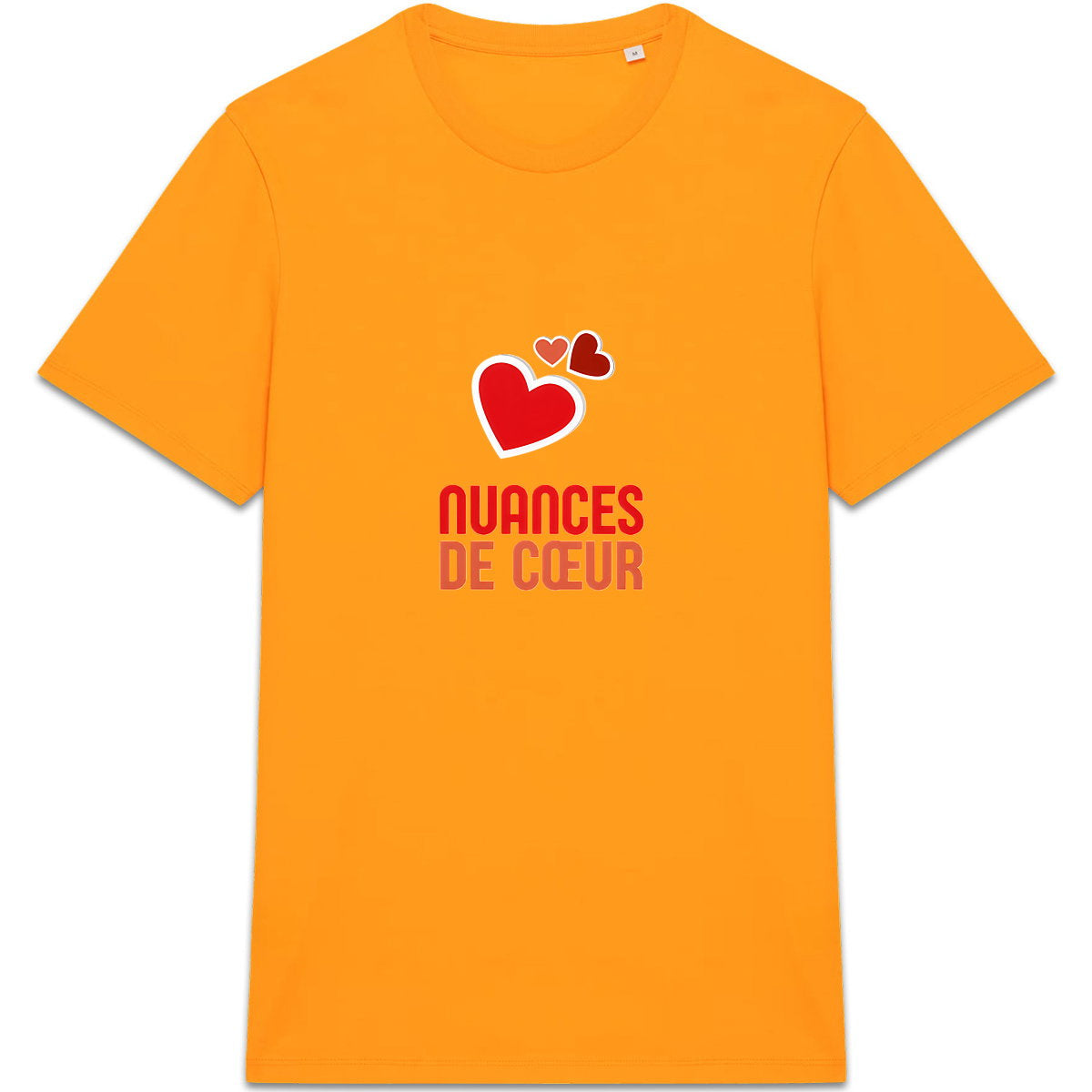 T-shirt Unisexe épais – Célébrez l'amour avec des coeurs rouges - face_7