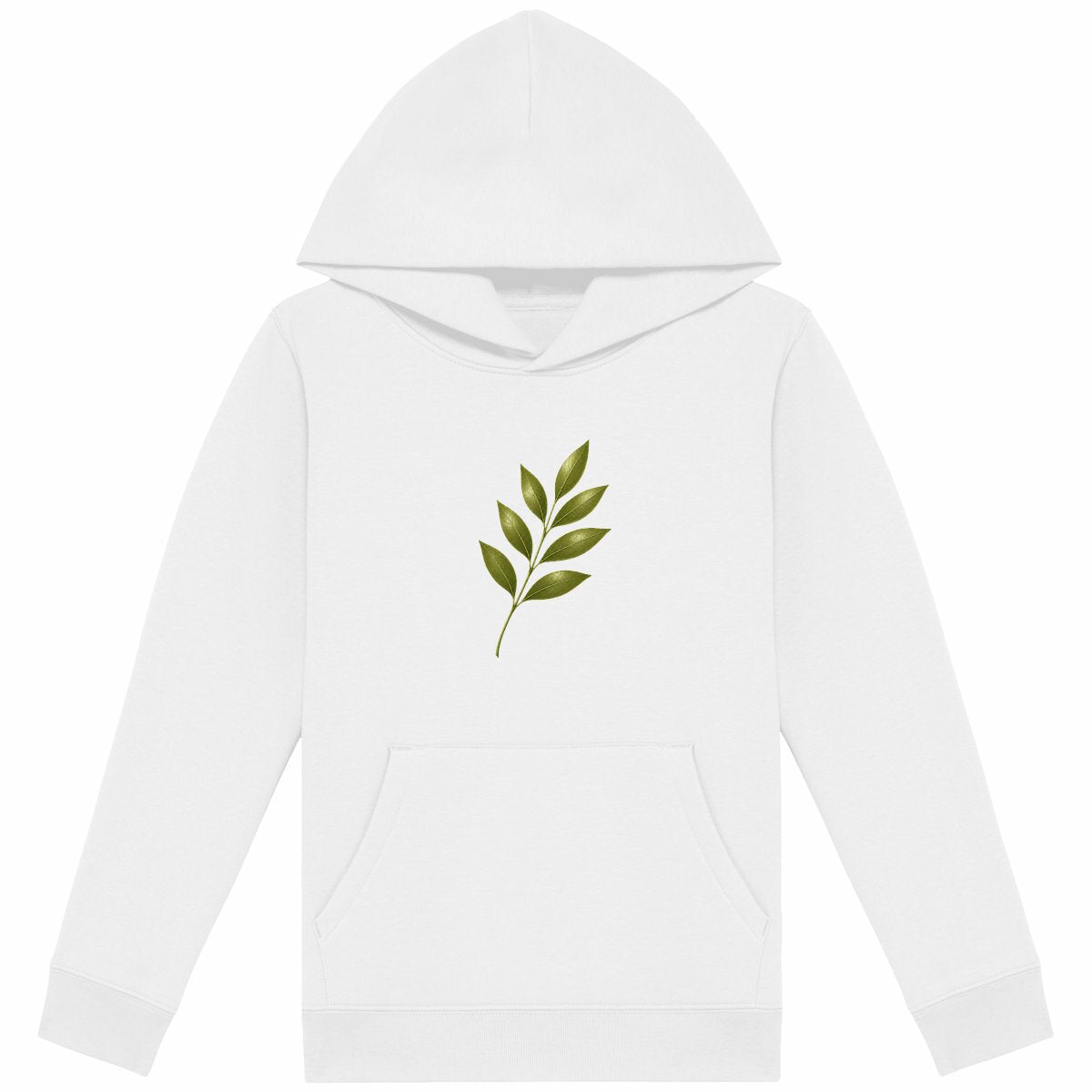 Sweat à capuche Léger Enfant : Nature Fragile en Design - face_blanc