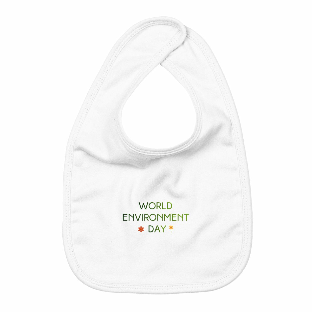 Bavoir pour la Journée Mondiale de l'Environnement - face_blanc