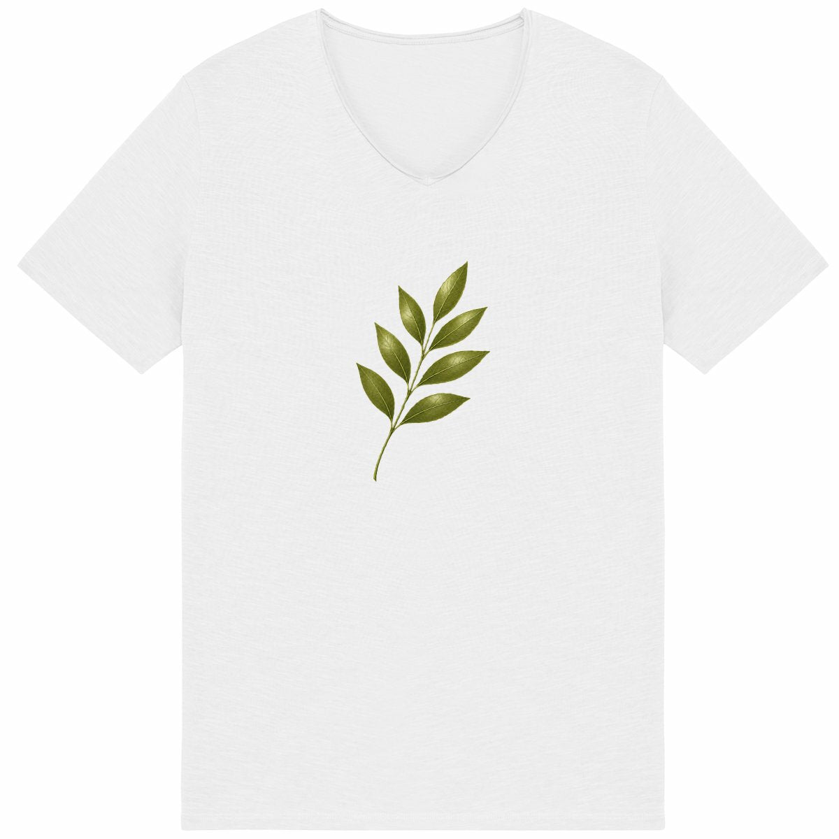T-shirt Homme Slub - La Fragilité de la Nature à Porter - face_blanc