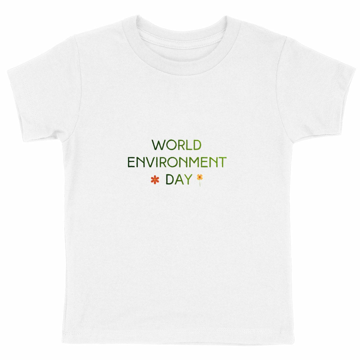 T-shirt Enfant Epais - Célébrez la Journée de l'Environnement - face_blanc