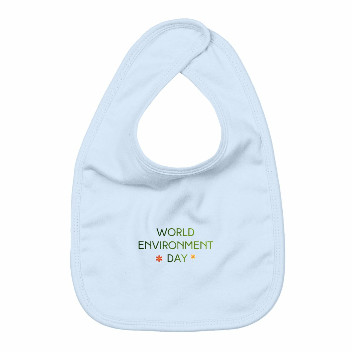 Bavoir pour la Journée Mondiale de l'Environnement - face_bleu