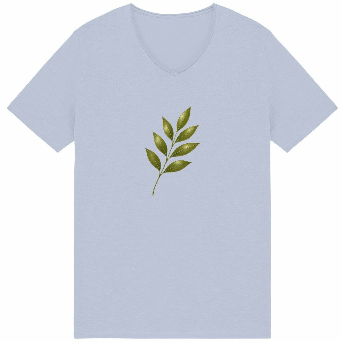 T-shirt Homme Slub - La Fragilité de la Nature à Porter - face_bleu